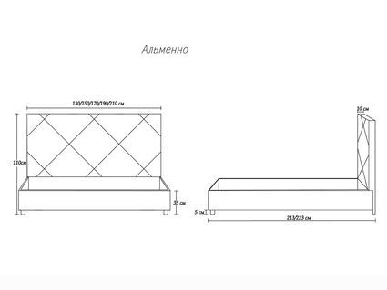 Кровать Димакс Альменно Сапфир
