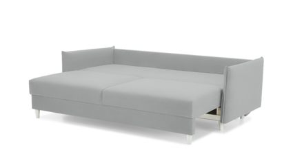 Диван Фиеста Мебель Портленд Лайт велюр Vivaldi 06 светло-серый Длина 220 см