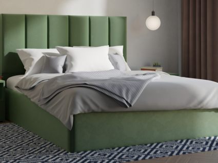 Кровать Lonax Милана велюр Dolly-8 (с основанием)