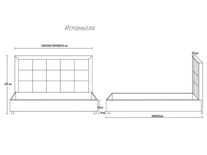 Кровать Димакс Испаньола Нуар с подъемным механизмом 90х200