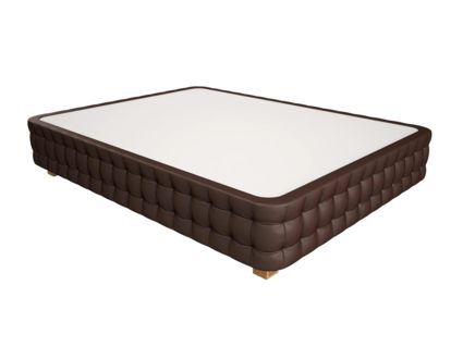 Кровать Mr.Mattress Twin Box экокожа Brown 140х200