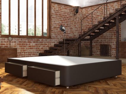 Кровать Mr.Mattress Site Box экокожа Brown 270