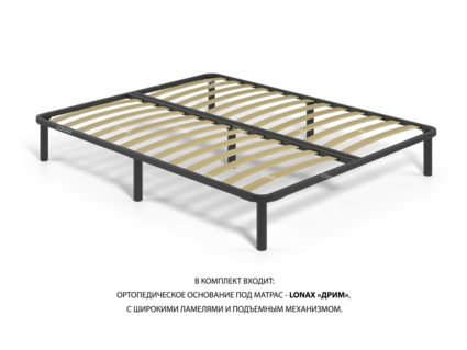 Кровать Lonax Милана велюр Dolly-1 (с подъемным механизмом) 200х195