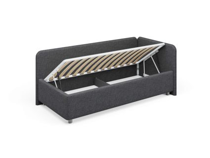 Кровать Сонум Capri Экокожа Коричневый перламутр (с подъемным механизмом) 80х190