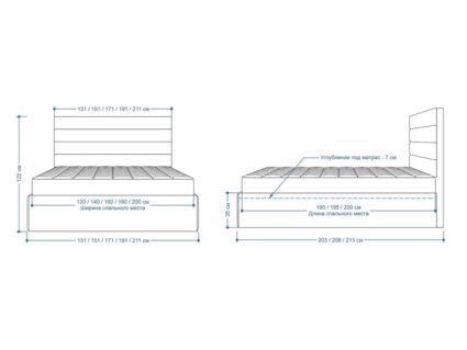 Кровать Lonax Кармела велюр Dolly-17 (с основанием) 120х190