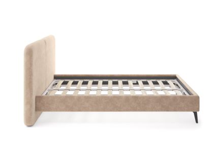 Кровать Сонум Brooklyn Микровелюр Светло-серый 160х190