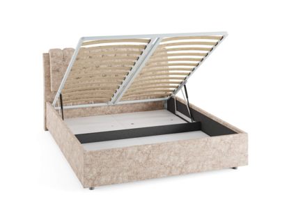 Кровать Сонум Olivia Экокожа Коричневый (с подъемным механизмом)