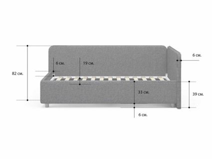 Кровать Сонум Capri Кашемир Бежевый 90х200
