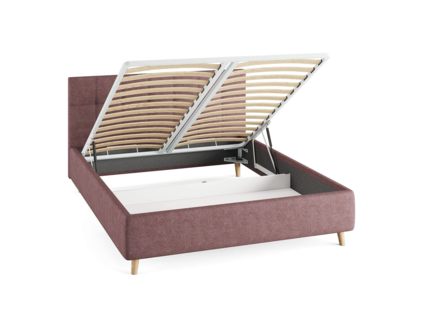 Кровать Сонум Bella Кашемир Синий (с подъемным механизмом) 120х190