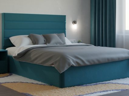 Кровать Lonax Кармела велюр Dolly-17 (с основанием) 120х190