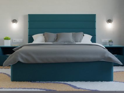 Кровать Lonax Кармела велюр Dolly-17 (с основанием) 120х190