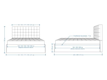 Кровать Lonax Аврора велюр Dolly-3 200х190