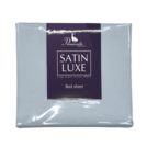 Простыня Primavelle на резинке Satin Luxe (дымчато-синяя) 90х200