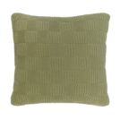 Декоративная подушка Tkano Essential рельефной вязки травянисто-зеленая 50х50