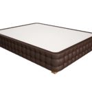 Кровать Mr.Mattress Twin Box экокожа Brown 180х200