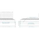 Кровать Lonax Аврора велюр Dolly-17 (с основанием) 140х200