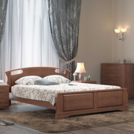 Кровать DreamLine Афродита 1 ясень Беленый дуб 150х200