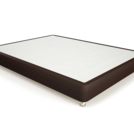 Кровать Mr.Mattress Fine Box экокожа Brown 90х190